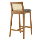 EEI-6845 Monarch Wood and Rattan Counter Stool by Modway