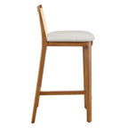 EEI-6845 Monarch Wood and Rattan Counter Stool by Modway