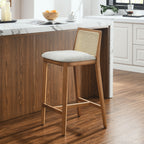 EEI-6845 Monarch Wood and Rattan Counter Stool by Modway