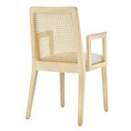 EEI-6844 Monarch Wood and Rattan Dining Armchair by Modway