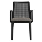 EEI-6844 Monarch Wood and Rattan Dining Armchair by Modway