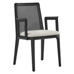 EEI-6844 Monarch Wood and Rattan Dining Armchair by Modway
