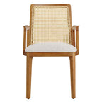 EEI-6844 Monarch Wood and Rattan Dining Armchair by Modway