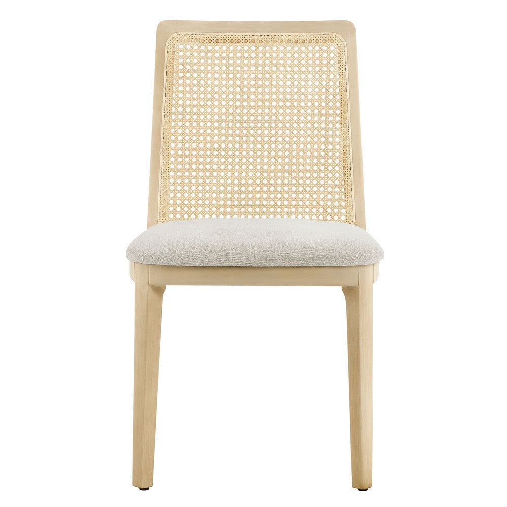 EEI-6843 Monarch Wood and Rattan Dining Side Chair by Modway