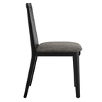 EEI-6843 Monarch Wood and Rattan Dining Side Chair by Modway