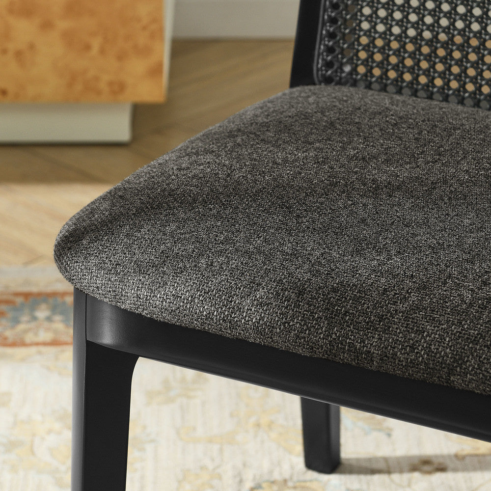 EEI-6843 Monarch Wood and Rattan Dining Side Chair by Modway