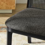 EEI-6843 Monarch Wood and Rattan Dining Side Chair by Modway