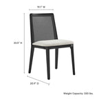 EEI-6843 Monarch Wood and Rattan Dining Side Chair by Modway