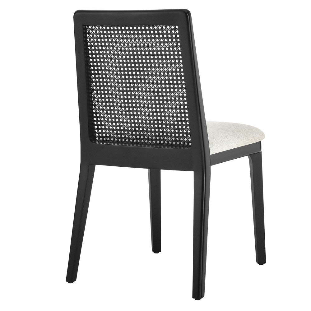 EEI-6843 Monarch Wood and Rattan Dining Side Chair by Modway
