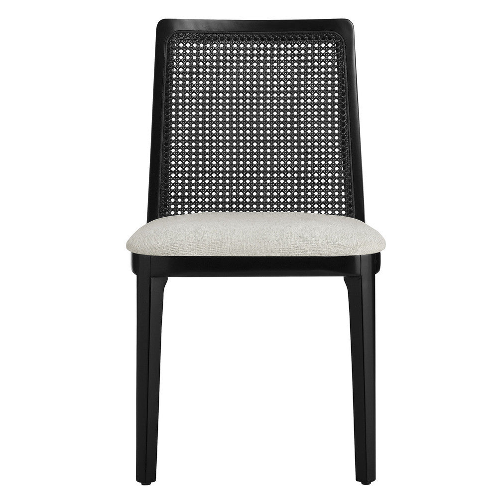 EEI-6843 Monarch Wood and Rattan Dining Side Chair by Modway