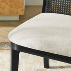 EEI-6843 Monarch Wood and Rattan Dining Side Chair by Modway