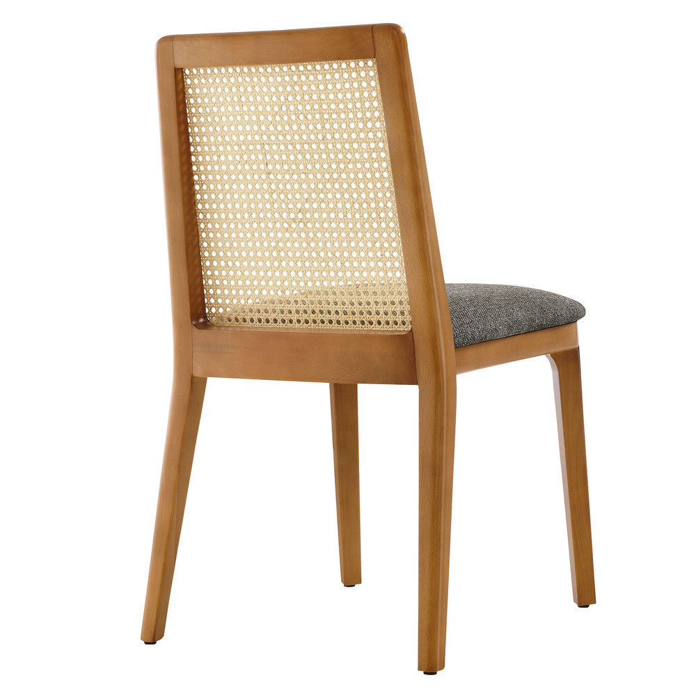 EEI-6843 Monarch Wood and Rattan Dining Side Chair by Modway