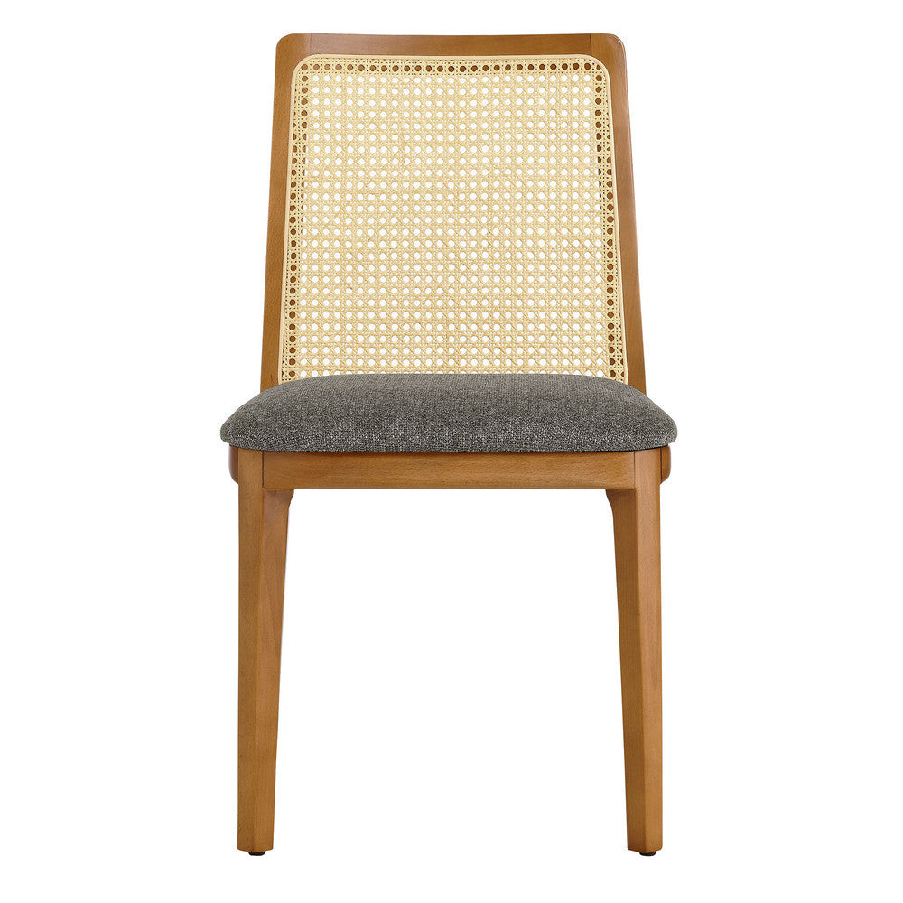 EEI-6843 Monarch Wood and Rattan Dining Side Chair by Modway