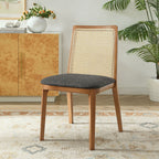 EEI-6843 Monarch Wood and Rattan Dining Side Chair by Modway