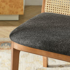 EEI-6843 Monarch Wood and Rattan Dining Side Chair by Modway