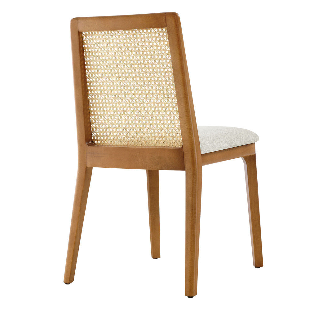 EEI-6843 Monarch Wood and Rattan Dining Side Chair by Modway