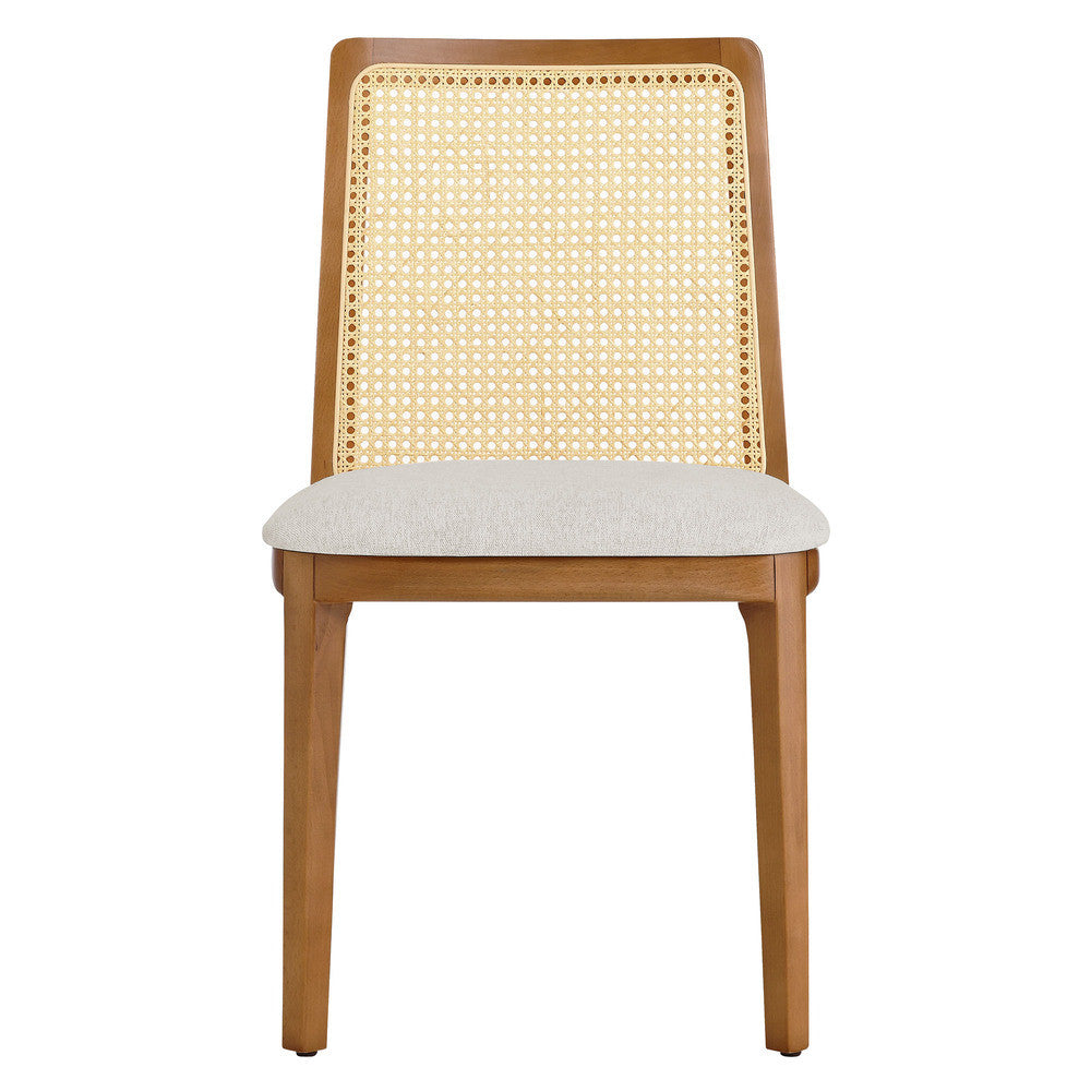 EEI-6843 Monarch Wood and Rattan Dining Side Chair by Modway
