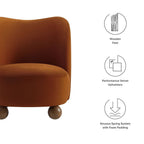 EEI-6990 Monroe Performance Velvet Accent Chair by Modway