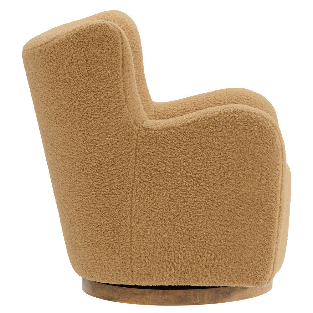 Modway Montrose Wingback Sherpa Swivel Accent Chair by Modway-EEI-7105