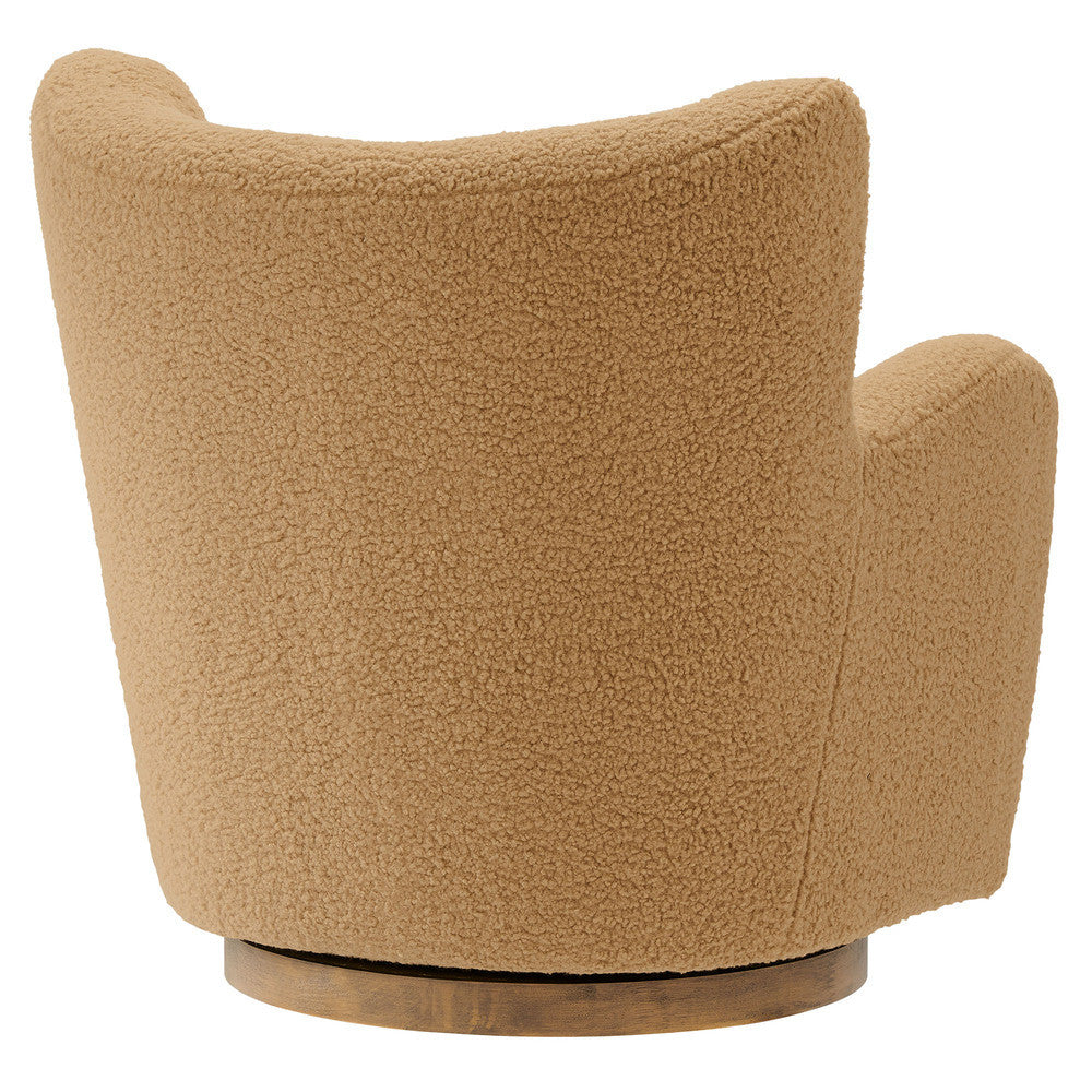 Modway Montrose Wingback Sherpa Swivel Accent Chair by Modway-EEI-7105