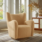 Modway Montrose Wingback Sherpa Swivel Accent Chair by Modway-EEI-7105