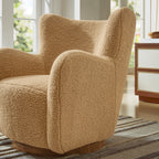 Modway Montrose Wingback Sherpa Swivel Accent Chair by Modway-EEI-7105