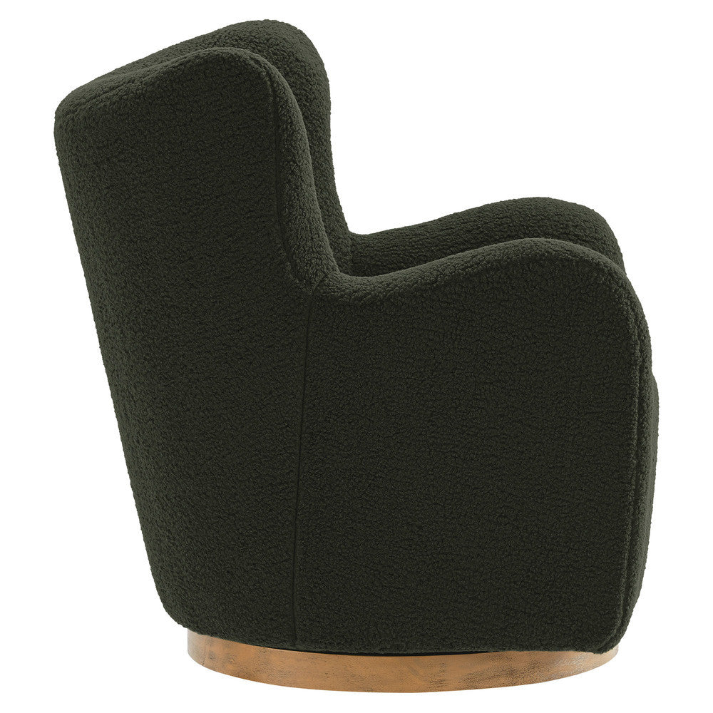 Modway Montrose Wingback Sherpa Swivel Accent Chair by Modway-EEI-7105
