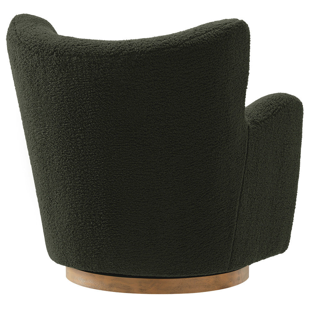 Modway Montrose Wingback Sherpa Swivel Accent Chair by Modway-EEI-7105