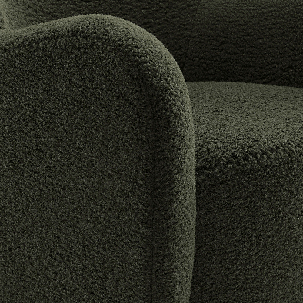 Modway Montrose Wingback Sherpa Swivel Accent Chair by Modway-EEI-7105