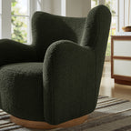 Modway Montrose Wingback Sherpa Swivel Accent Chair by Modway-EEI-7105