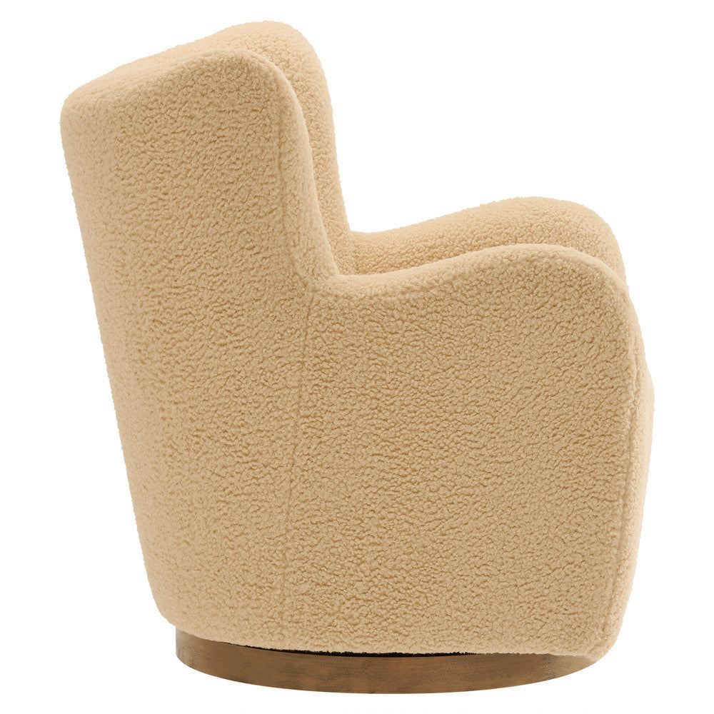 Modway Montrose Wingback Sherpa Swivel Accent Chair by Modway-EEI-7105