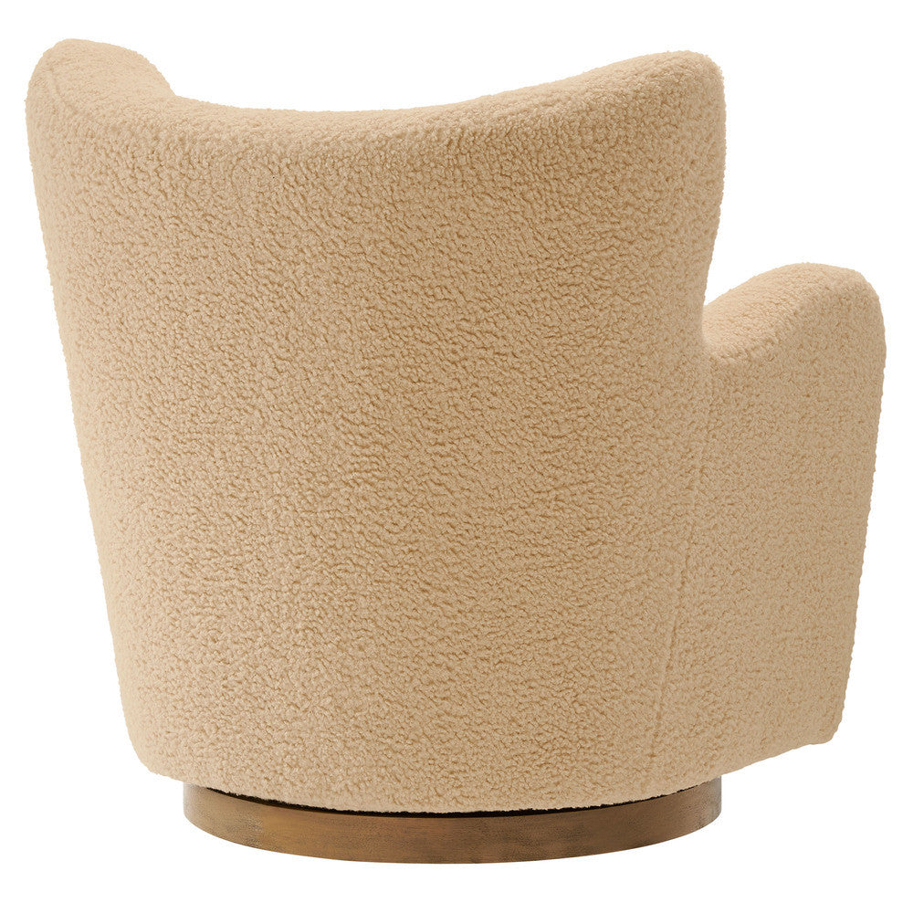 Modway Montrose Wingback Sherpa Swivel Accent Chair by Modway-EEI-7105