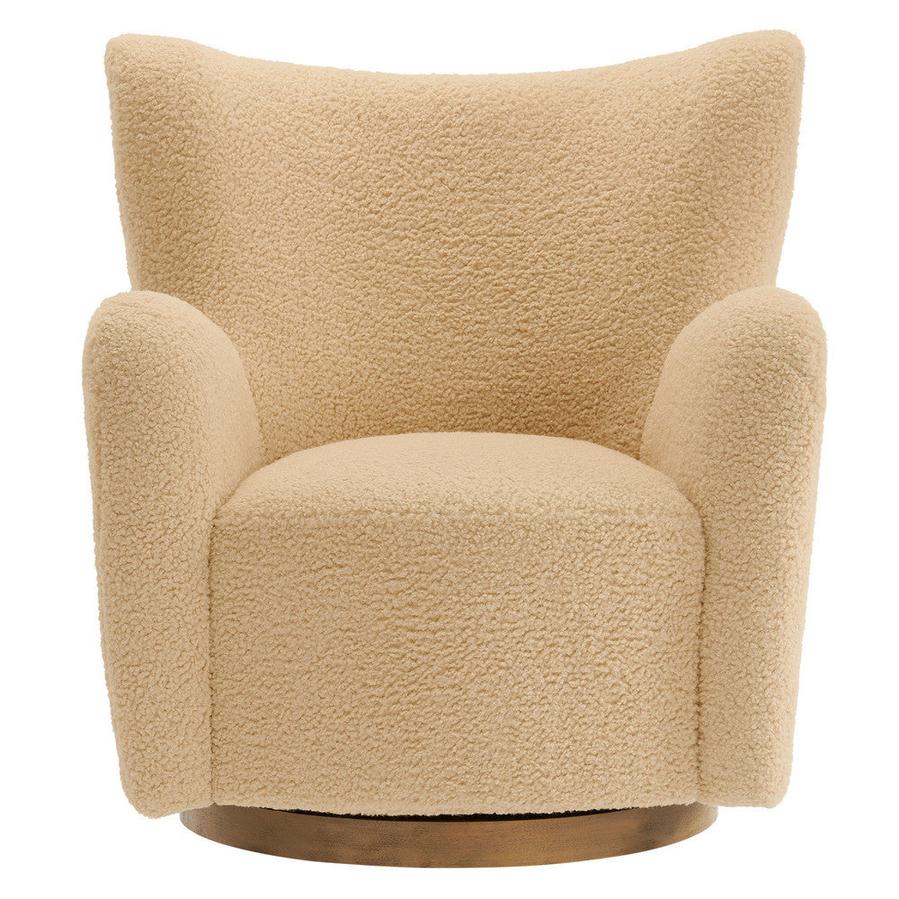 Modway Montrose Wingback Sherpa Swivel Accent Chair by Modway-EEI-7105