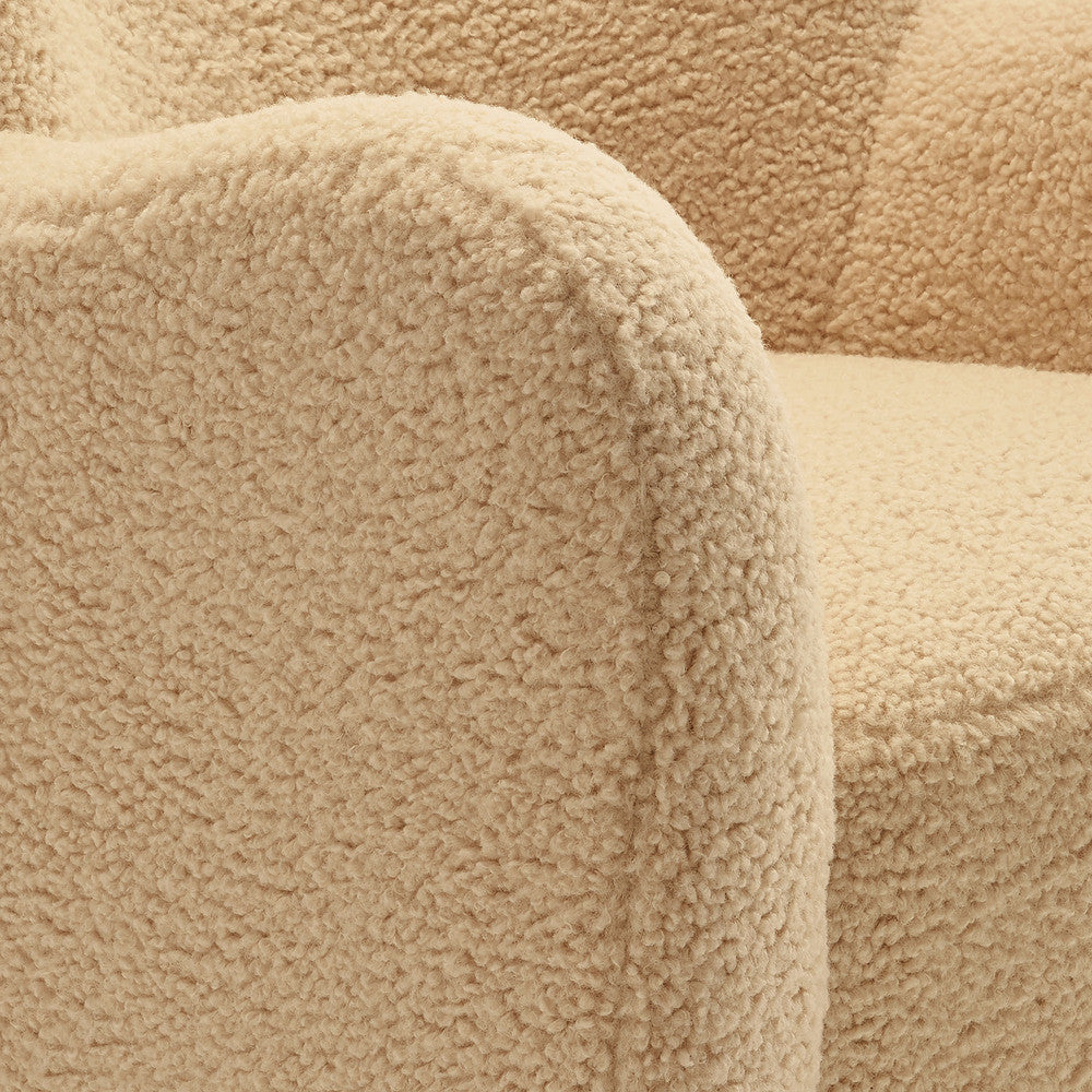 Modway Montrose Wingback Sherpa Swivel Accent Chair by Modway-EEI-7105