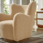 Modway Montrose Wingback Sherpa Swivel Accent Chair by Modway-EEI-7105