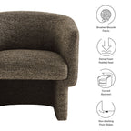 Modway Muse Boucle Fabric Barrel Accent Chair by Modway-EEI-7100