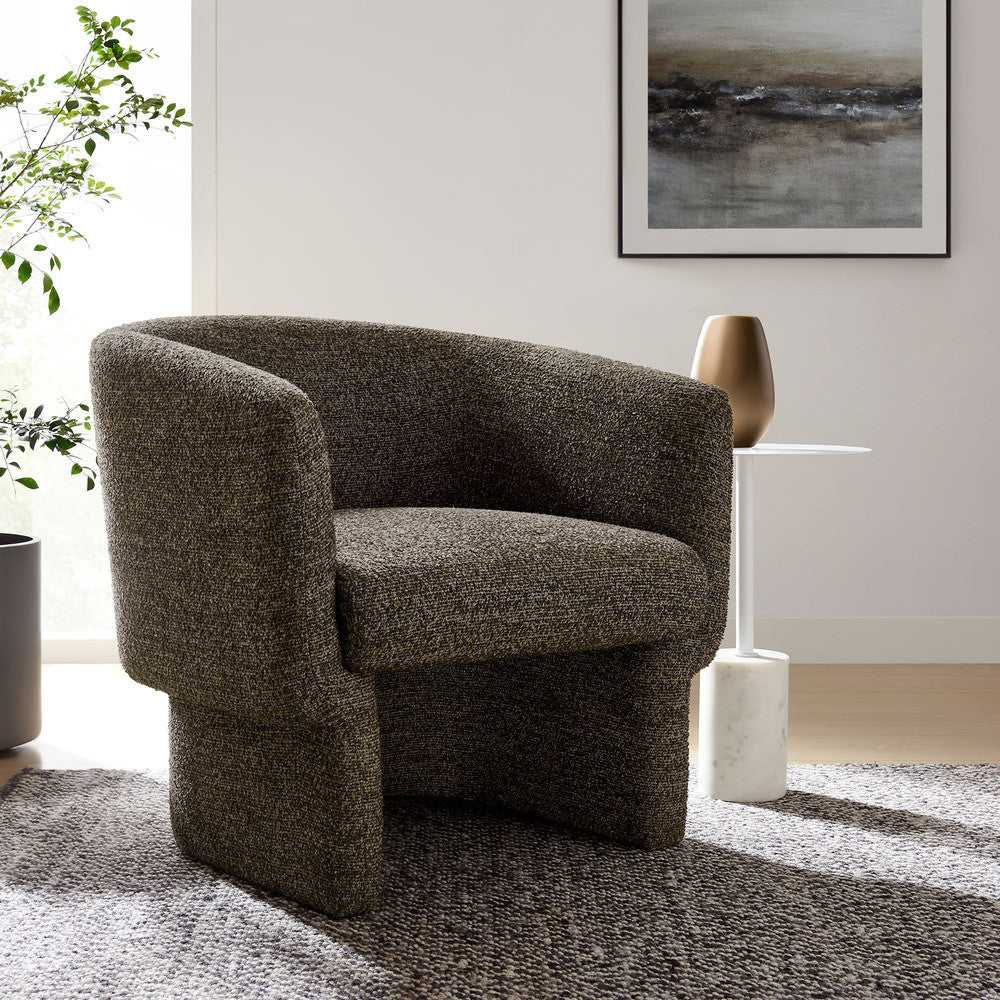 Modway Muse Boucle Fabric Barrel Accent Chair by Modway-EEI-7100