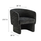 Modway Muse Boucle Fabric Barrel Accent Chair by Modway-EEI-7100