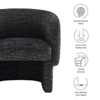 Modway Muse Boucle Fabric Barrel Accent Chair by Modway-EEI-7100