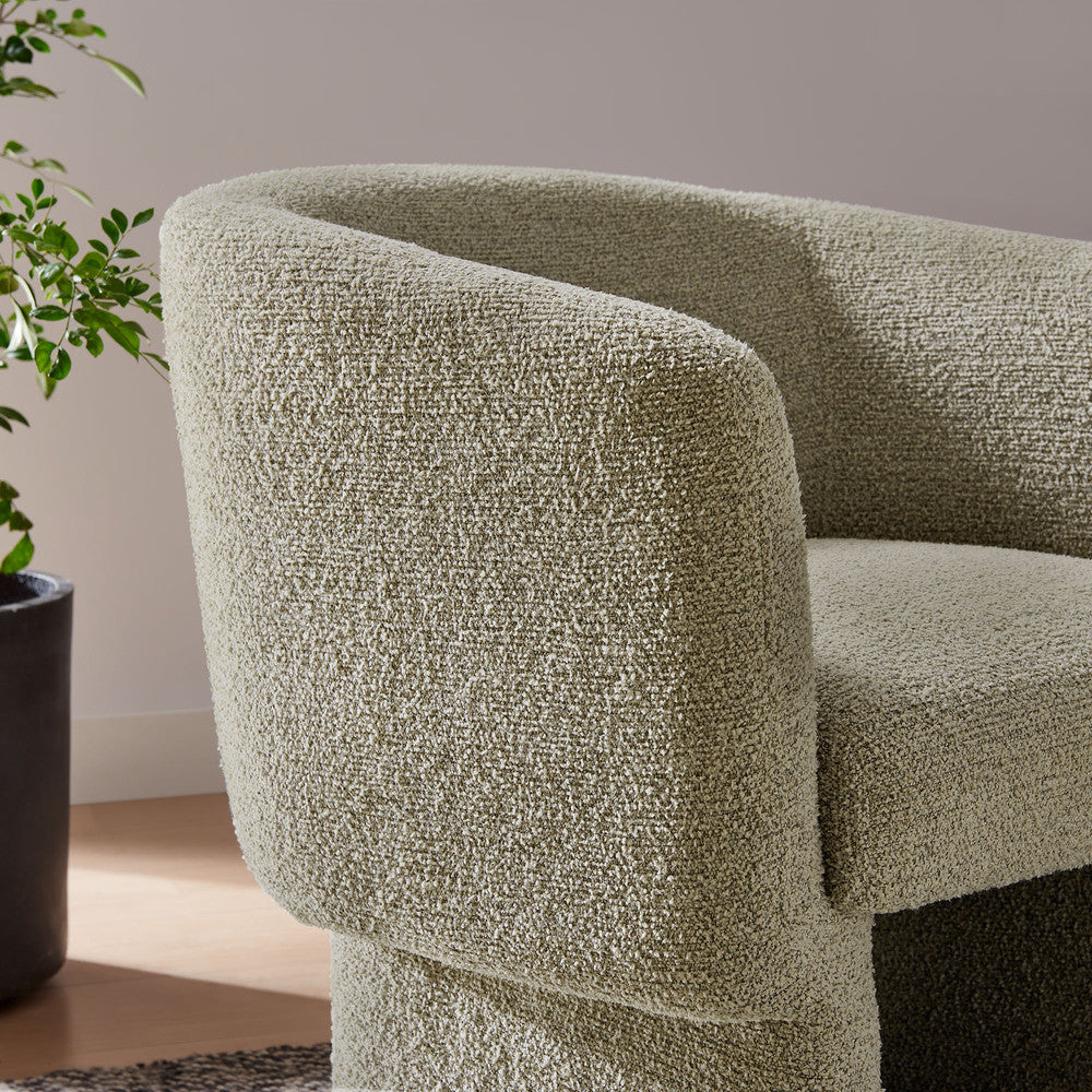 Modway Muse Boucle Fabric Barrel Accent Chair by Modway-EEI-7100