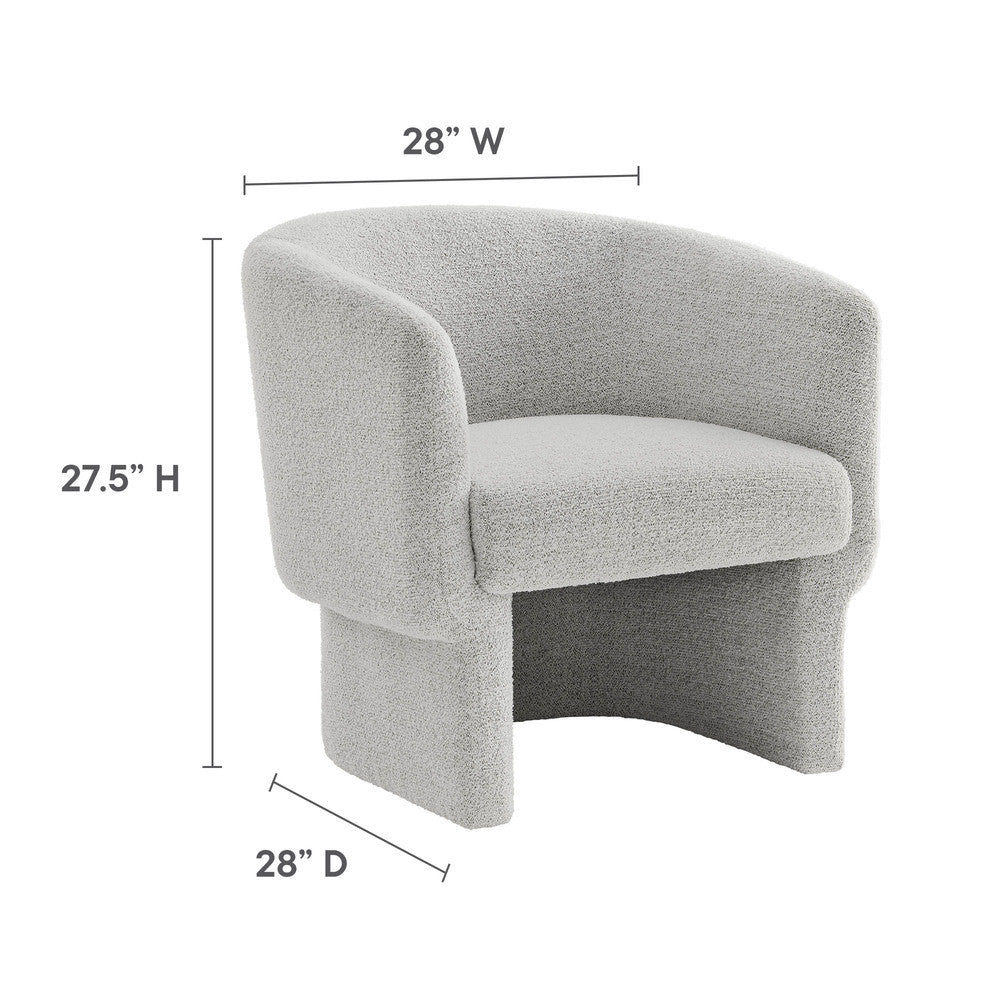 Modway Muse Boucle Fabric Barrel Accent Chair by Modway-EEI-7100