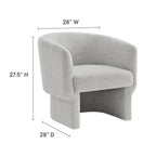 Modway Muse Boucle Fabric Barrel Accent Chair by Modway-EEI-7100