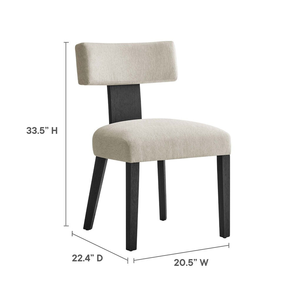 EEI-6777 Nalani Fabric Upholstered Dining Chairs Set of 2 by Modway