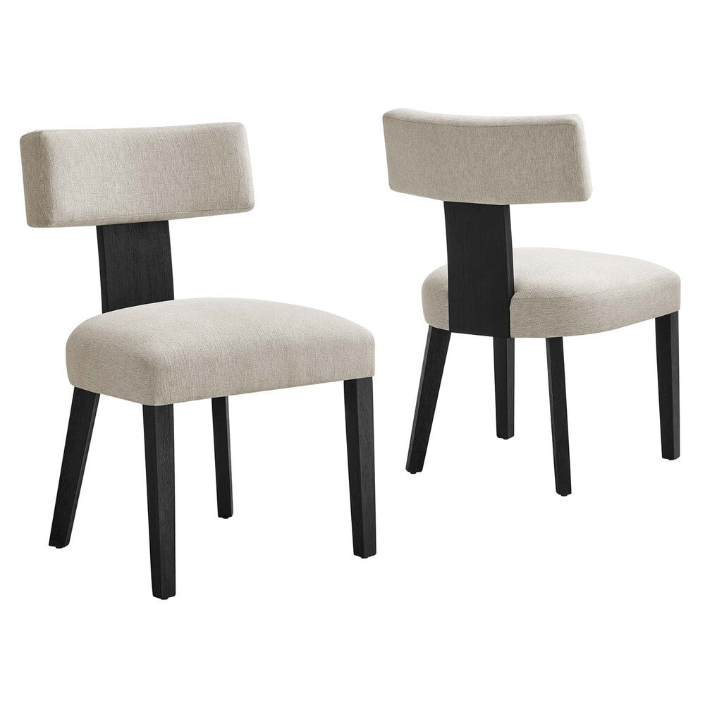EEI-6777 Nalani Fabric Upholstered Dining Chairs Set of 2 by Modway