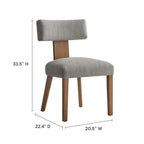 EEI-6777 Nalani Fabric Upholstered Dining Chairs Set of 2 by Modway