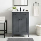 EEI-3875 Nantucket 24" Bathroom Vanity Cabinet (Sink Basin Not Included) by Modway