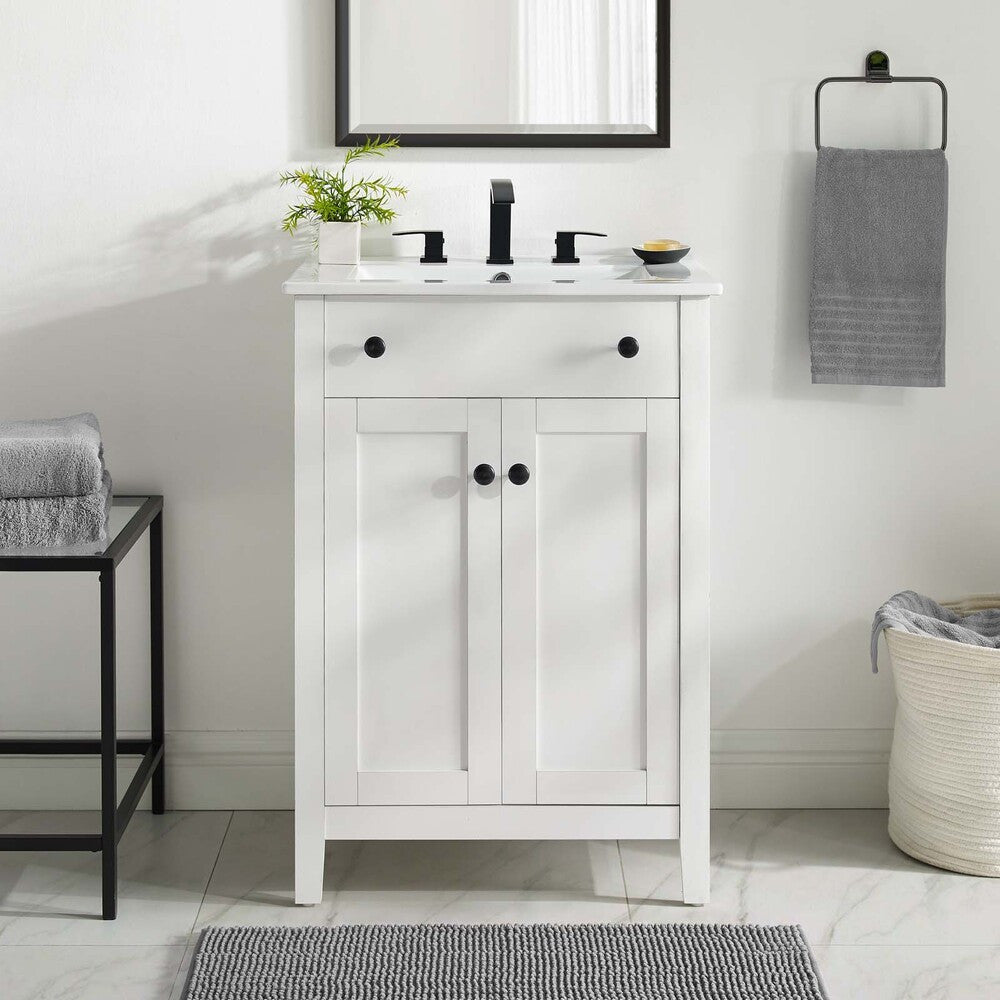 EEI-3875 Nantucket 24" Bathroom Vanity Cabinet (Sink Basin Not Included) by Modway