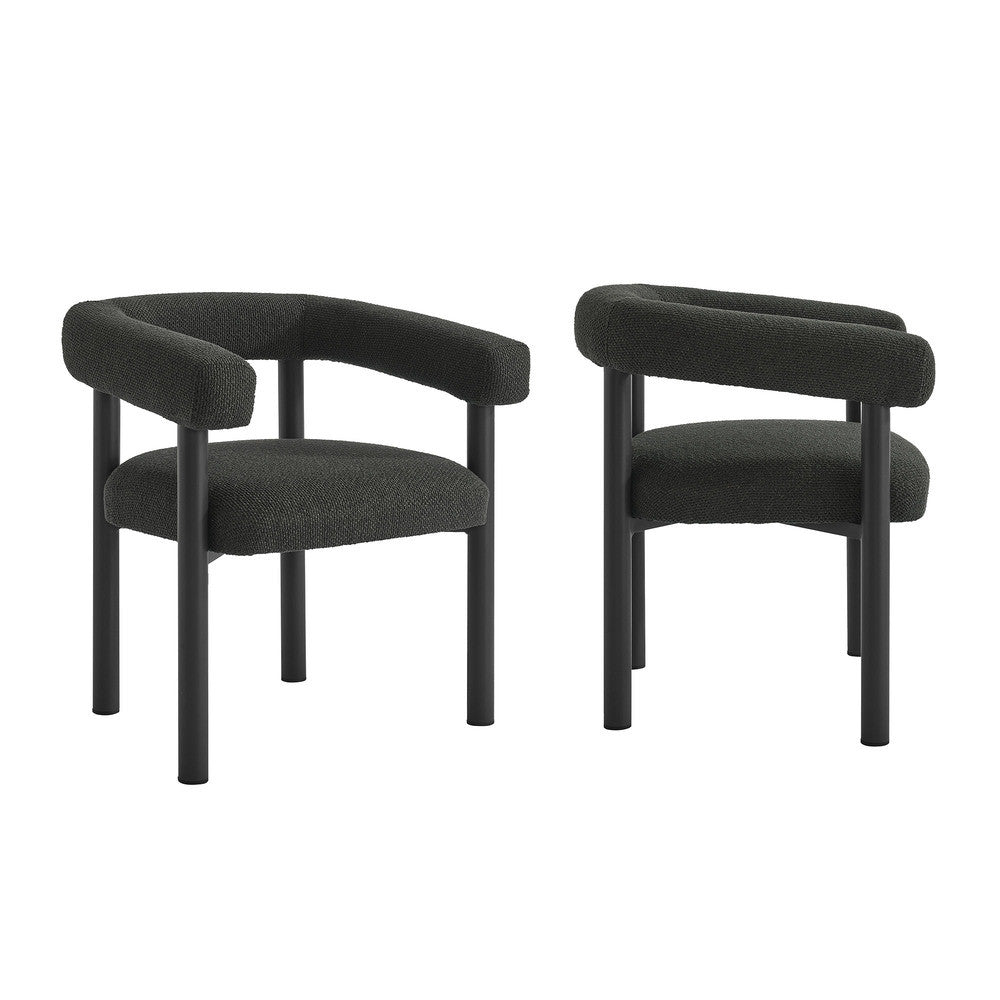 EEI-7063 Nautica 5-Piece Round Outdoor Patio Aluminum Dining Table and Chairs Set by Modway