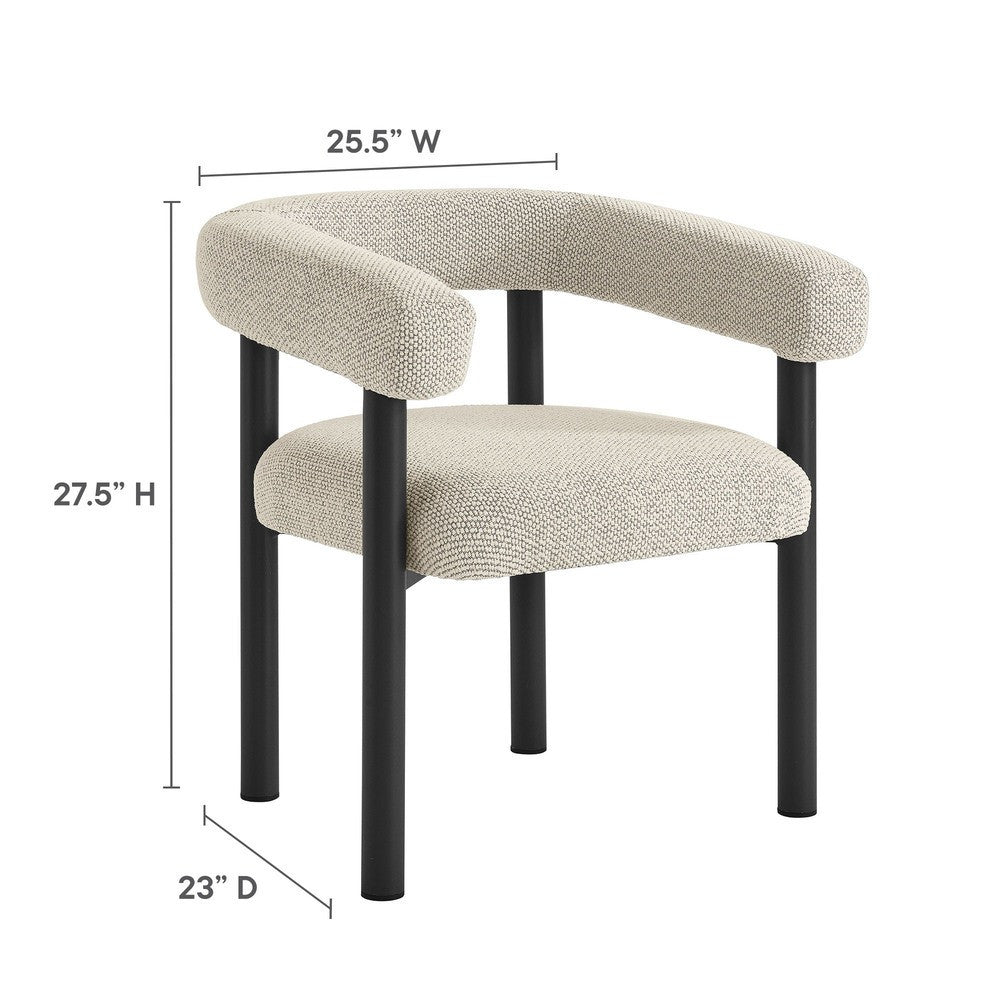 EEI-7063 Nautica 5-Piece Round Outdoor Patio Aluminum Dining Table and Chairs Set by Modway