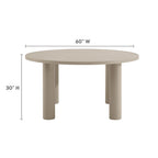 EEI-7063 Nautica 5-Piece Round Outdoor Patio Aluminum Dining Table and Chairs Set by Modway